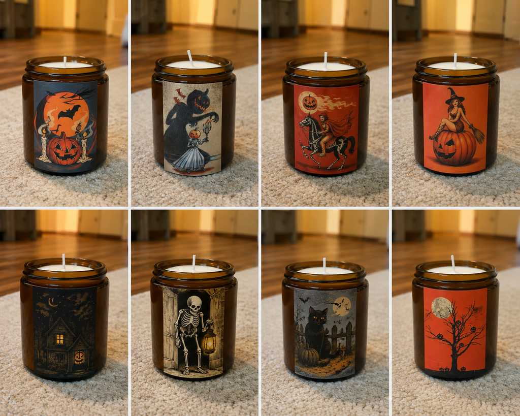 Custom Halloween Candle